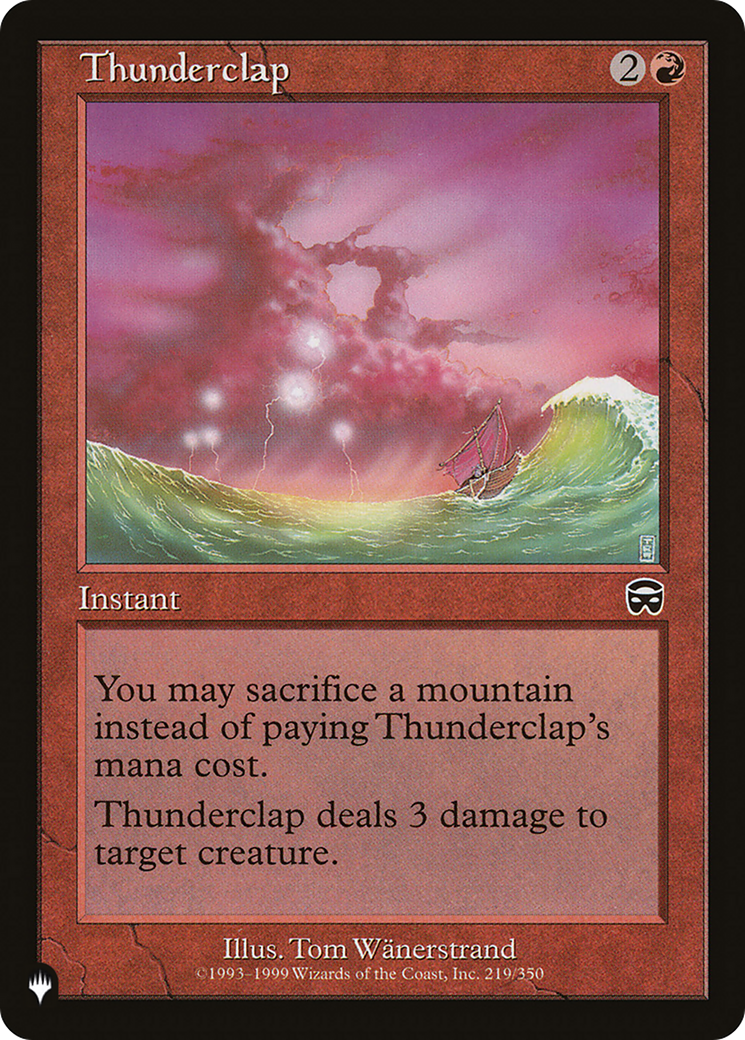 Thunderclap [The List Reprints] | Cards and Coasters CA