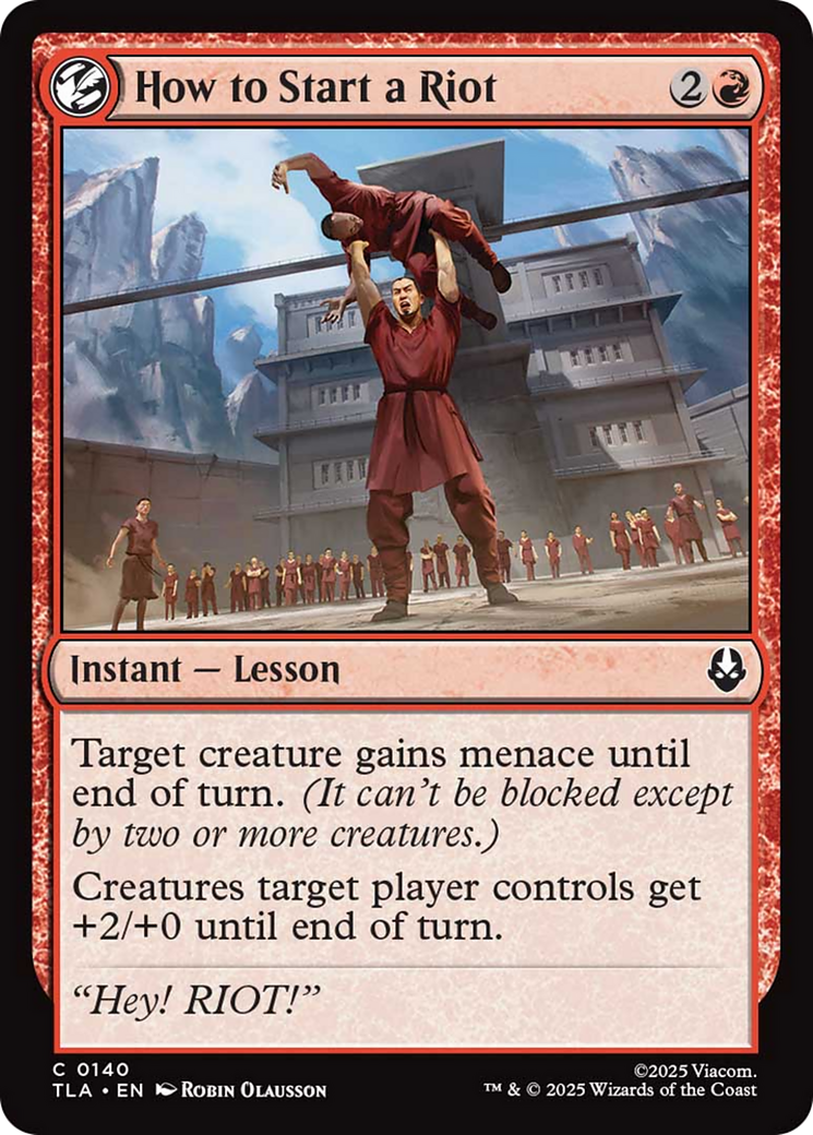 How to Start a Riot [Avatar: The Last Airbender] | Cards and Coasters CA