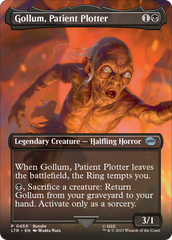 Gollum, Patient Plotter (Borderless Alternate Art) [The Lord of the Rings: Tales of Middle-Earth] | Cards and Coasters CA