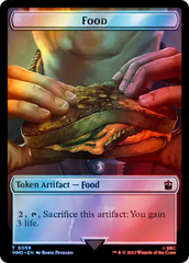 Alien Rhino // Food (0059) Double-Sided Token (Surge Foil) [Doctor Who Tokens] | Cards and Coasters CA