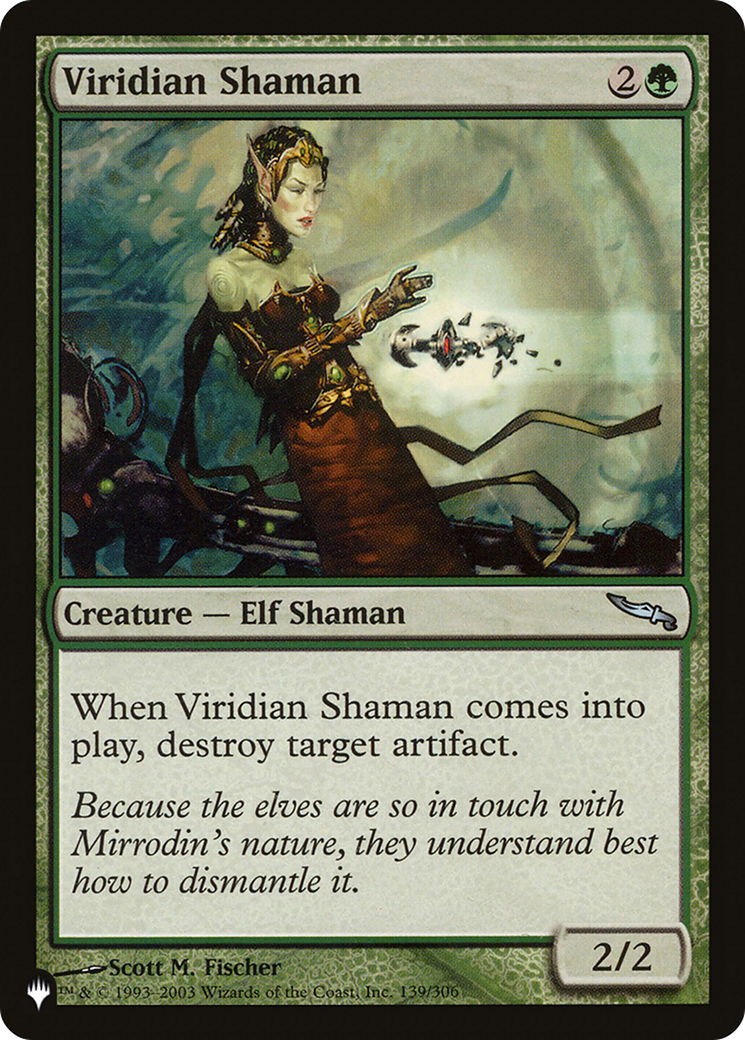 Viridian Shaman [The List Reprints] | Cards and Coasters CA