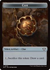 Clue // Beast (0005) Double-Sided Token [Edge of Eternities Commander Tokens] | Cards and Coasters CA