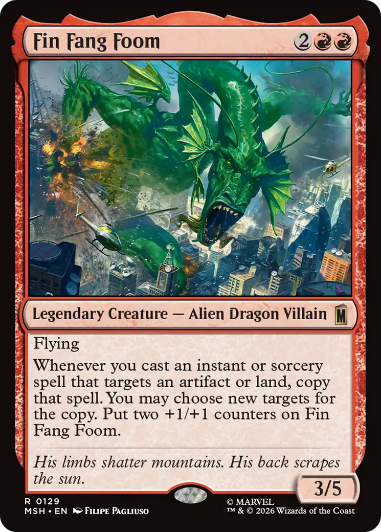 Fin Fang Foom [Marvel Super Heroes] | Cards and Coasters CA
