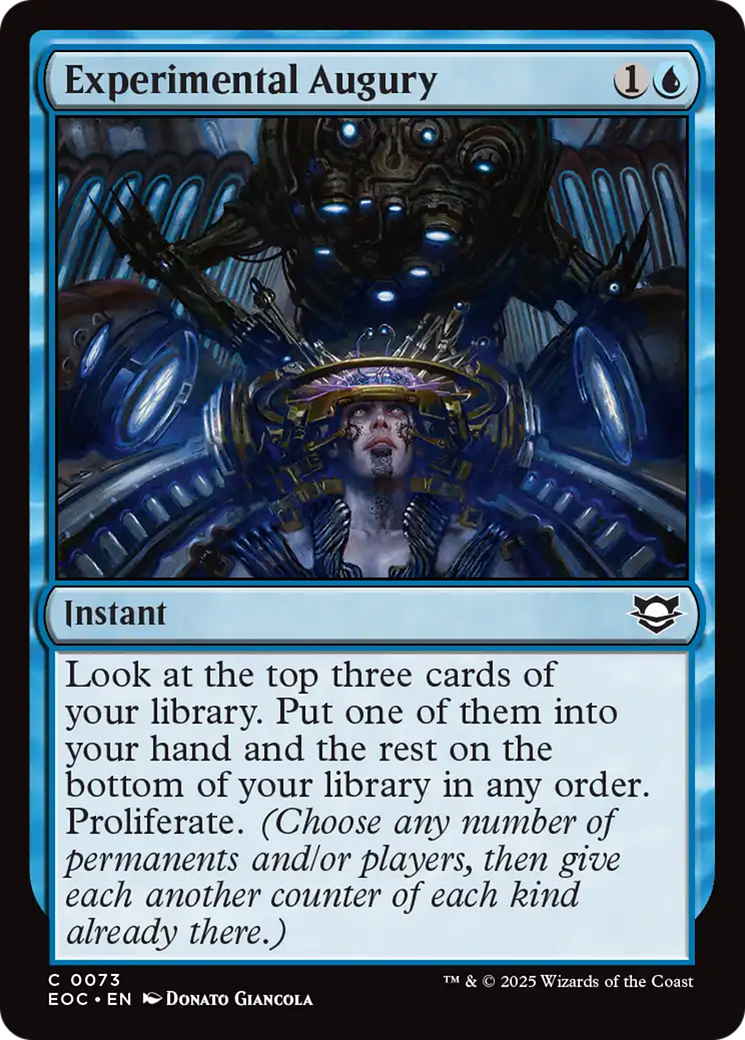 Experimental Augury [Edge of Eternities Commander] | Cards and Coasters CA