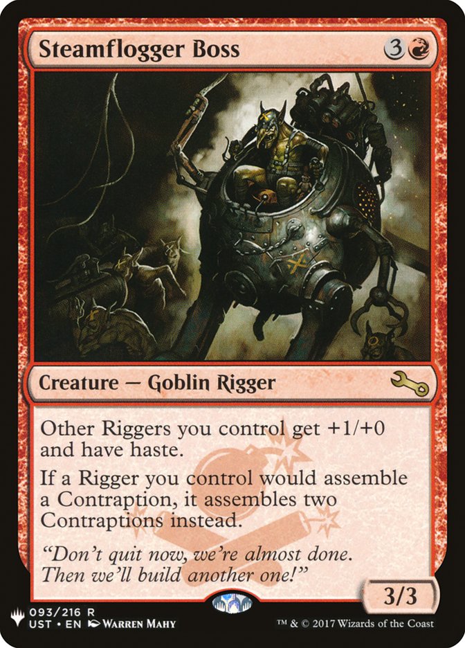 Steamflogger Boss [The List] | Cards and Coasters CA