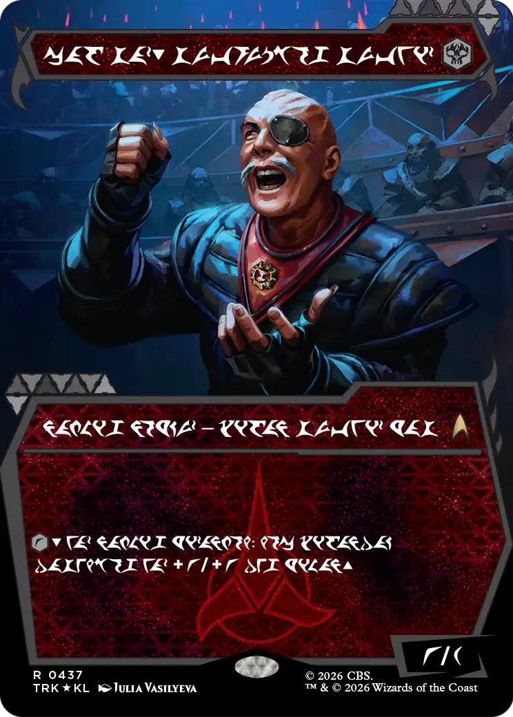 General Chang, Cold Warrior (0437) (Showcase Klingon) [Star Trek] | Cards and Coasters CA