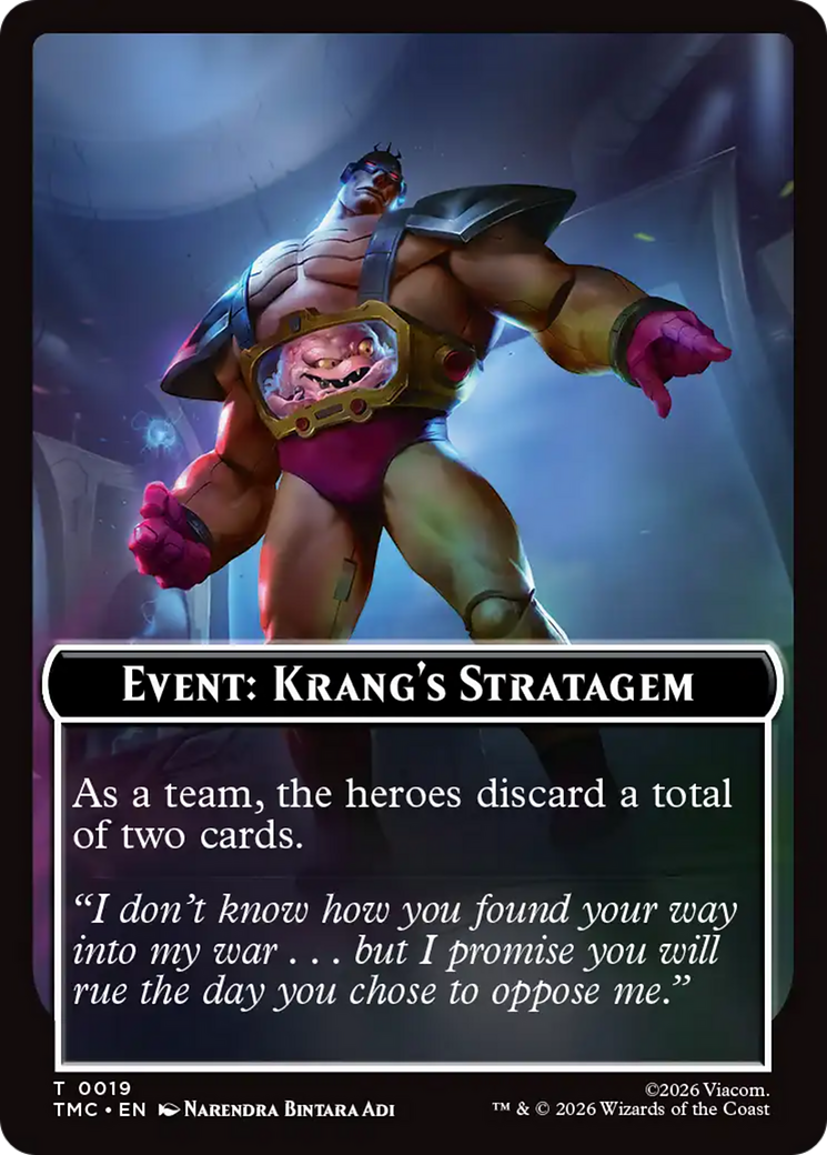 Event: Krang's Stratagem [Teenage Mutant Ninja Turtles Commander Tokens] | Cards and Coasters CA