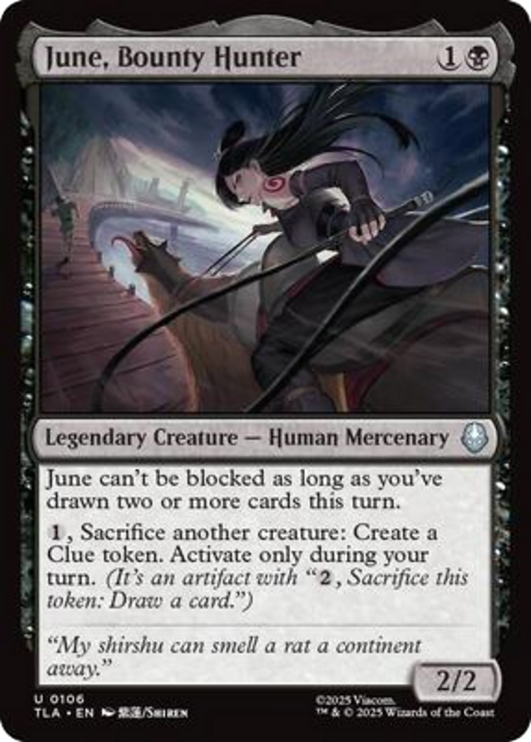 June, Bounty Hunter [Avatar: The Last Airbender] | Cards and Coasters CA