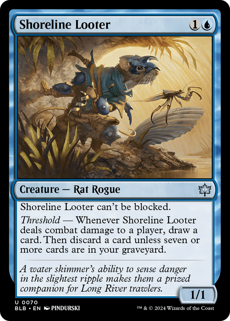 Shoreline Looter [Bloomburrow] | Cards and Coasters CA