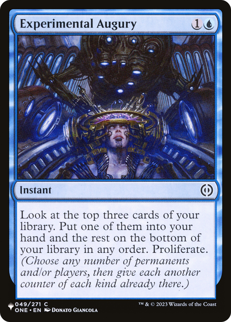 Experimental Augury [The List Reprints] | Cards and Coasters CA