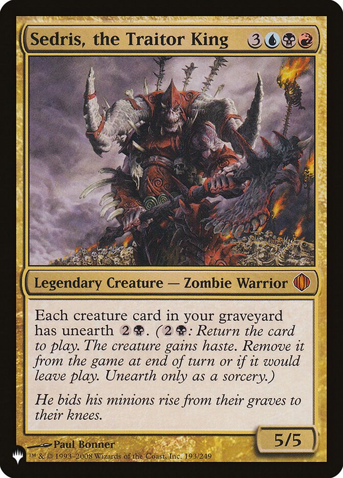 Sedris, the Traitor King [The List] | Cards and Coasters CA