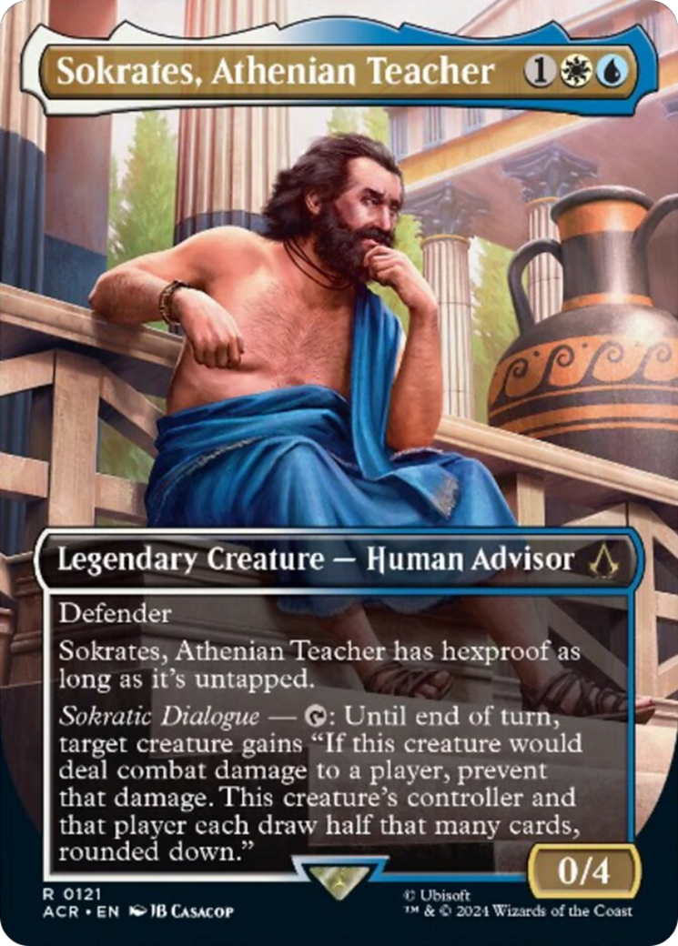 Sokrates, Athenian Teacher (Borderless) [Assassin's Creed] | Cards and Coasters CA