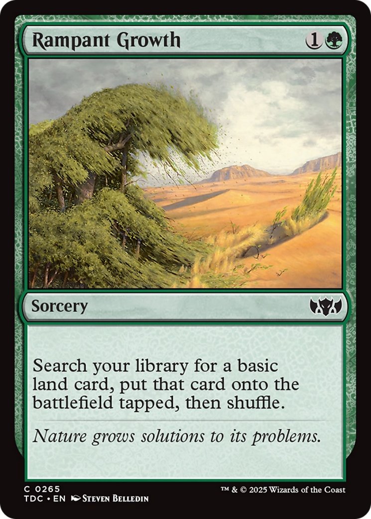 Rampant Growth [Tarkir: Dragonstorm Commander] | Cards and Coasters CA