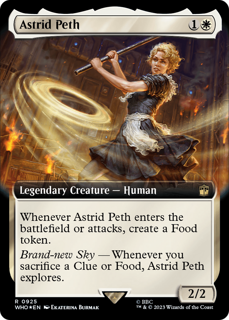 Astrid Peth (Extended Art) (Surge Foil) [Doctor Who] | Cards and Coasters CA