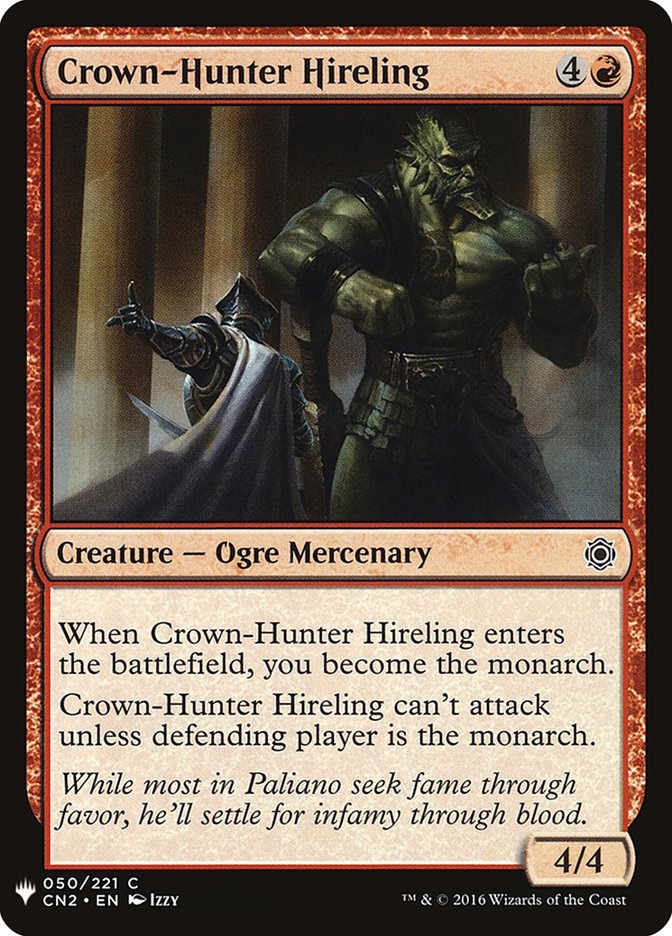 Crown-Hunter Hireling [Mystery Booster] | Cards and Coasters CA