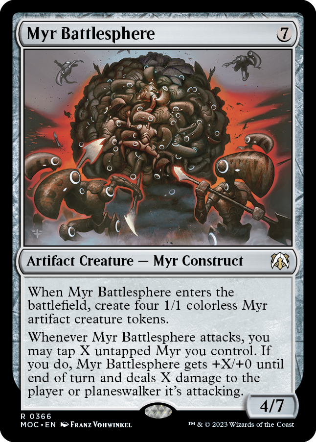 Myr Battlesphere [March of the Machine Commander] | Cards and Coasters CA