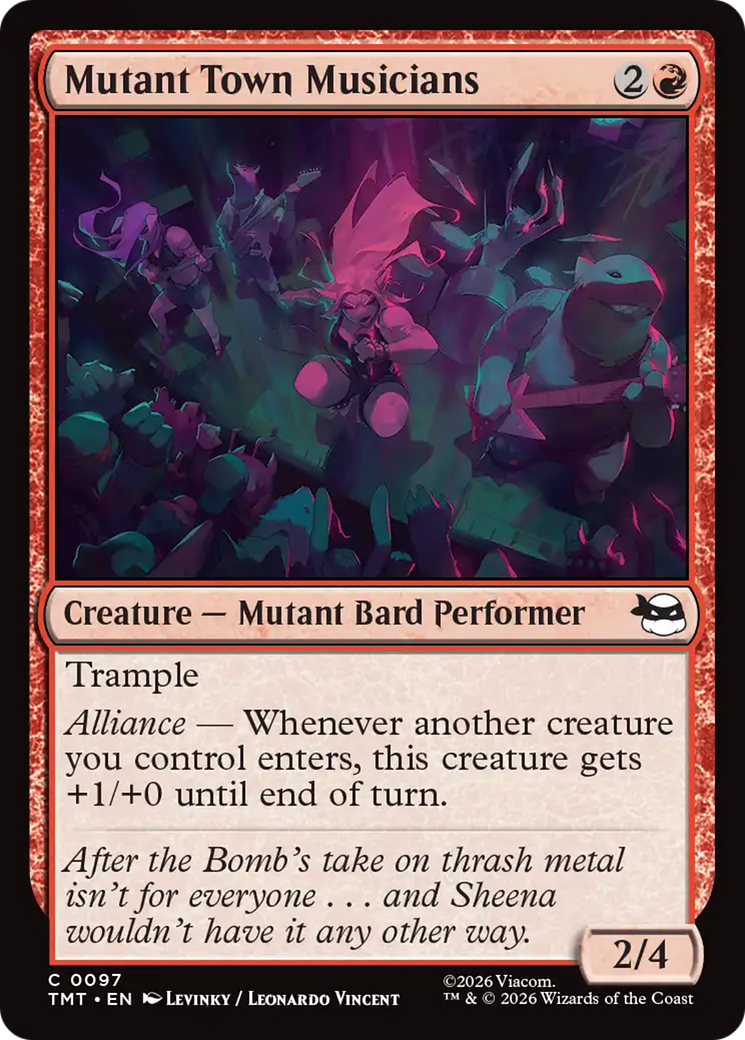 Mutant Town Musicians [Teenage Mutant Ninja Turtles] | Cards and Coasters CA