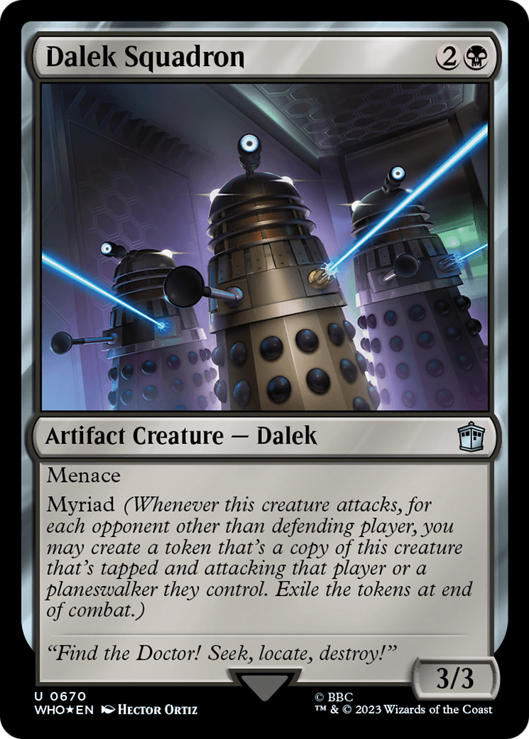 Dalek Squadron (Surge Foil) [Doctor Who] | Cards and Coasters CA