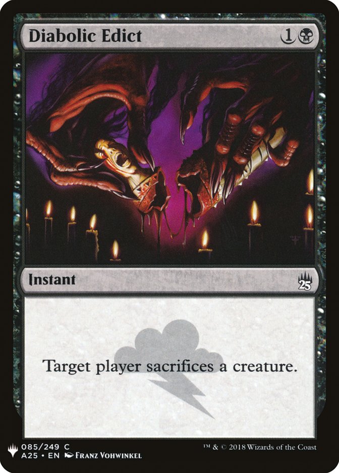 Diabolic Edict [Mystery Booster] | Cards and Coasters CA