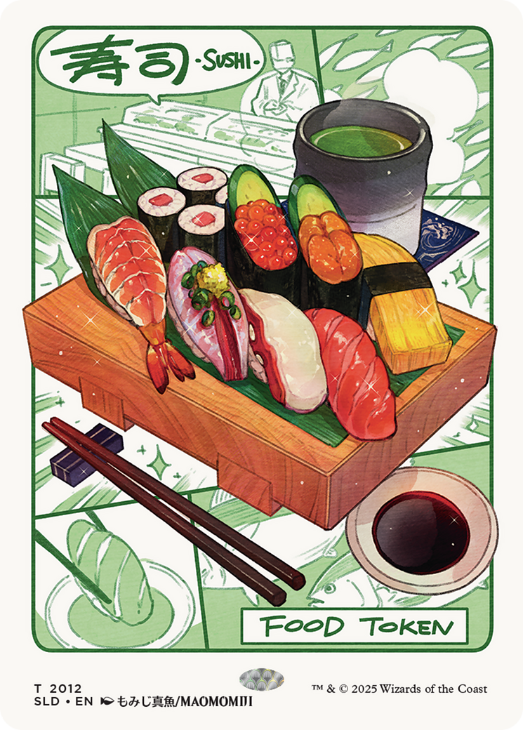 Food Token (2012) (Rainbow Foil) [Secret Lair Drop Series] | Cards and Coasters CA