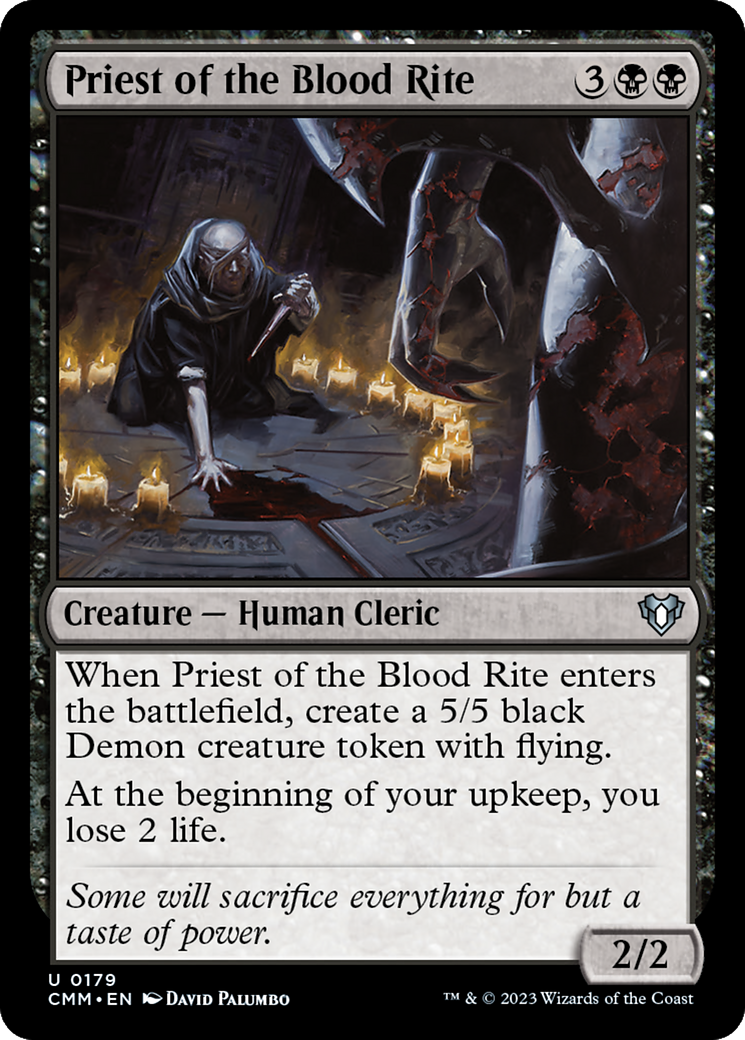 Priest of the Blood Rite [Commander Masters] | Cards and Coasters CA