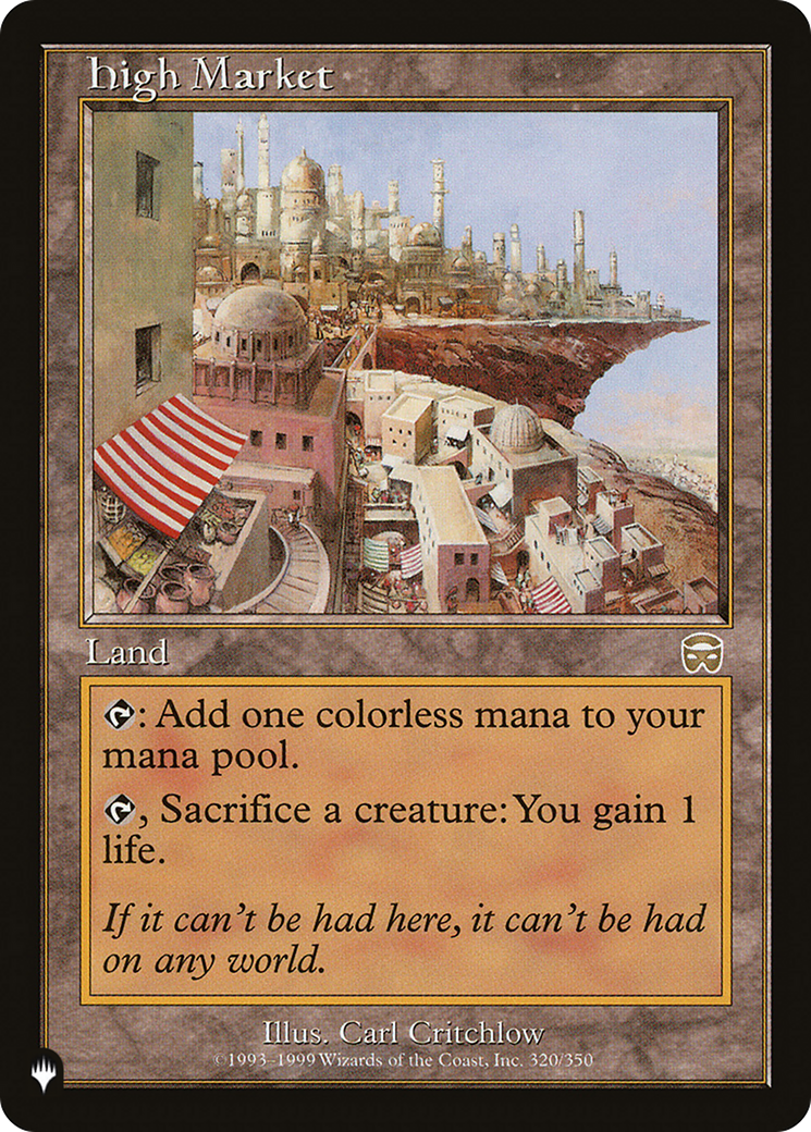 High Market [The List] | Cards and Coasters CA