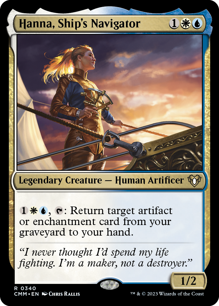 Hanna, Ship's Navigator [Commander Masters] | Cards and Coasters CA