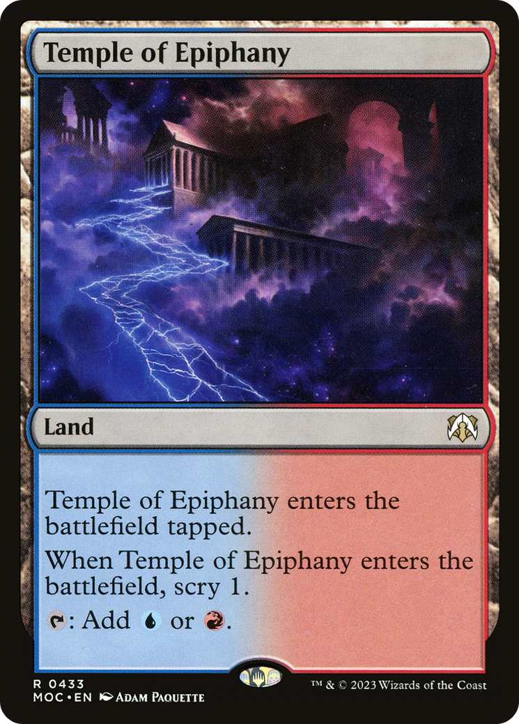 Temple of Epiphany [March of the Machine Commander] | Cards and Coasters CA