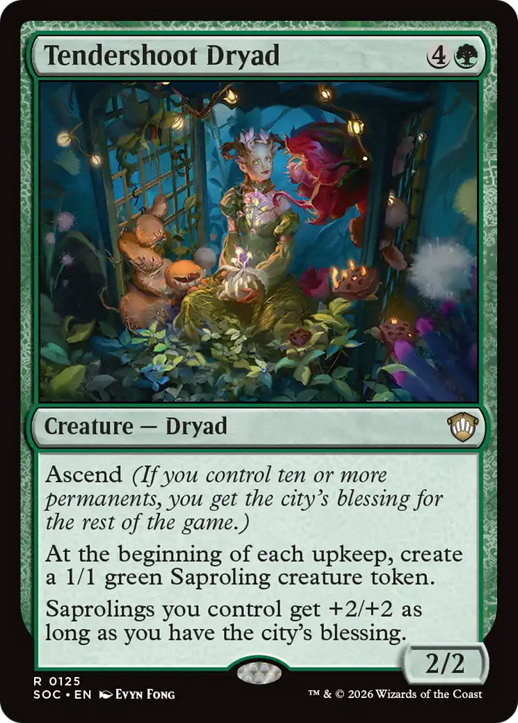 Tendershoot Dryad [Secrets of Strixhaven Commander] | Cards and Coasters CA