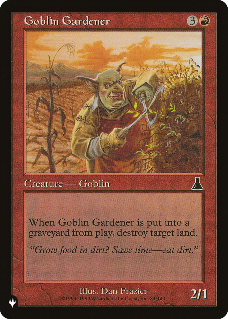 Goblin Gardener [The List Reprints] | Cards and Coasters CA