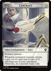 Contract // Copy Double-Sided Token [Secrets of Strixhaven Commander Tokens] | Cards and Coasters CA