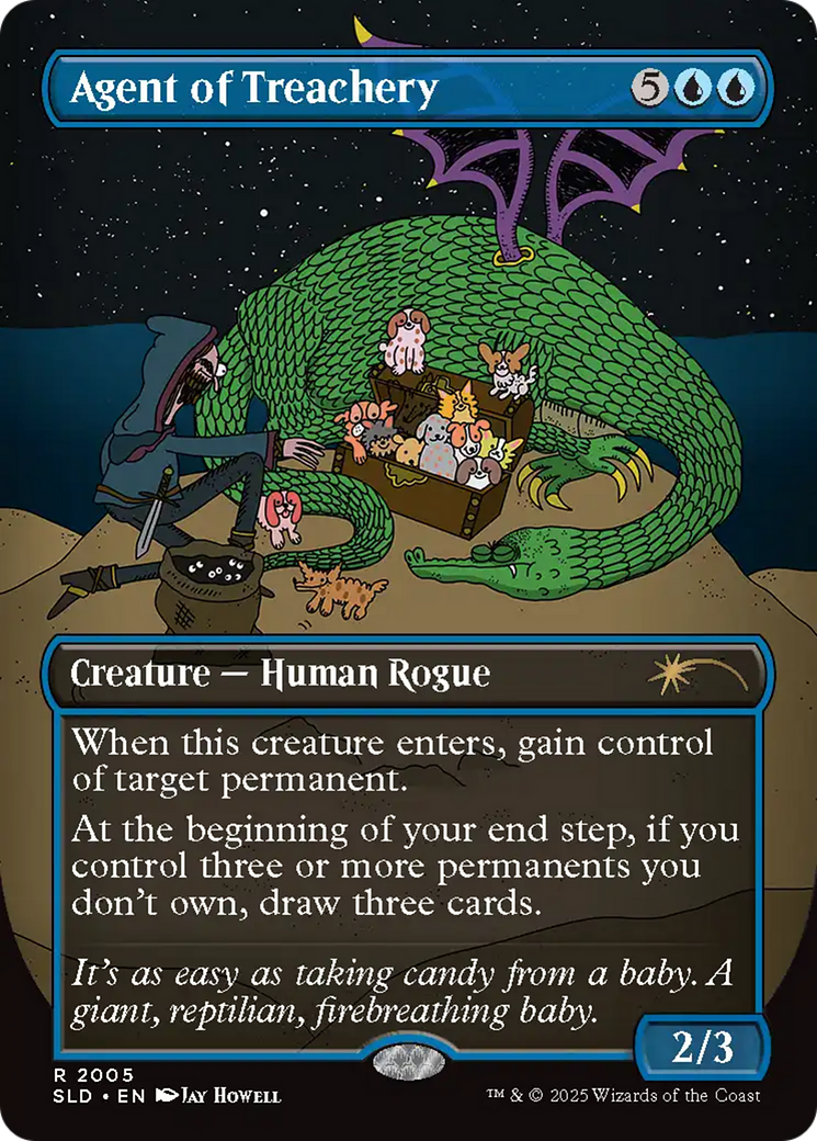 Agent of Treachery (Rainbow Foil) [Secret Lair Drop Series] | Cards and Coasters CA