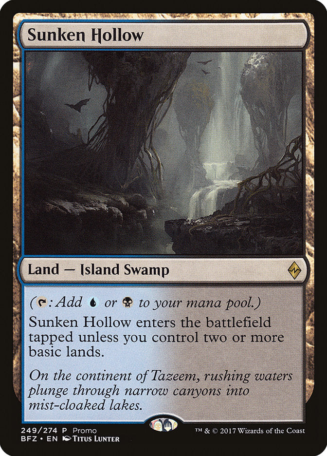 Sunken Hollow (Promo) [Standard Showdown Promos] | Cards and Coasters CA