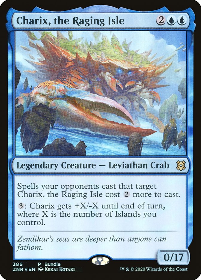 Charix, the Raging Isle (386) [Zendikar Rising Promos] | Cards and Coasters CA