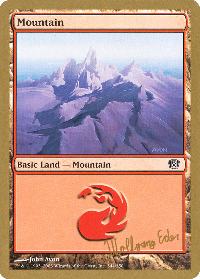 Mountain (Wolfgang Eder) [World Championship Decks 2003] | Cards and Coasters CA