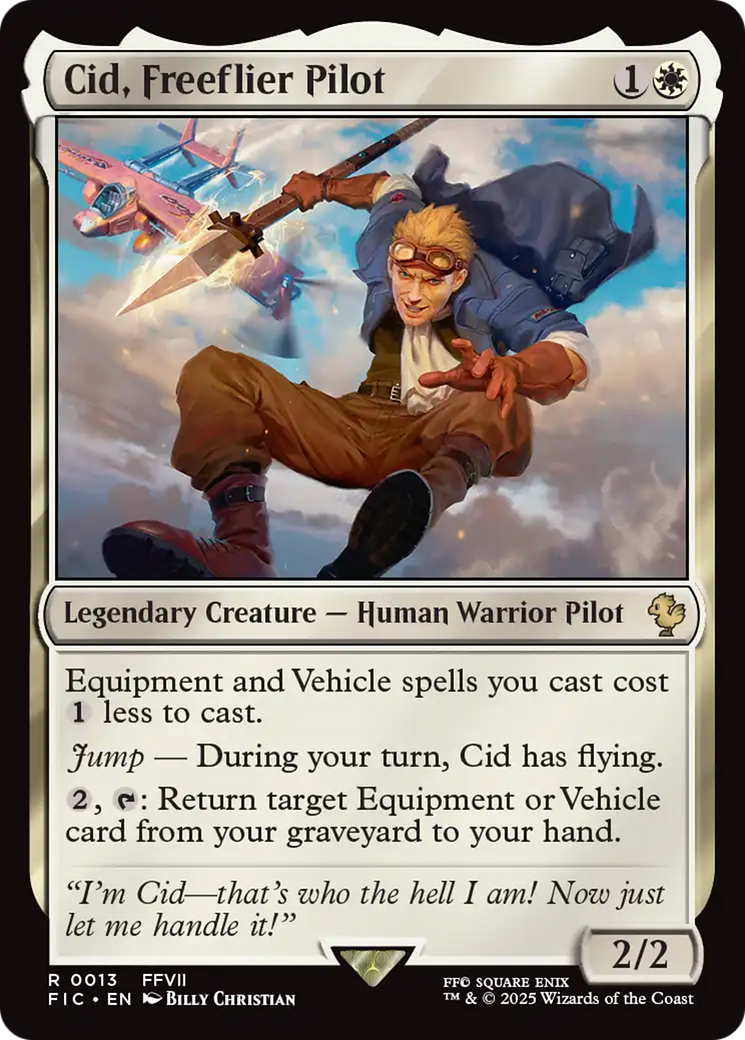 Cid, Freeflier Pilot [FINAL FANTASY Commander] | Cards and Coasters CA