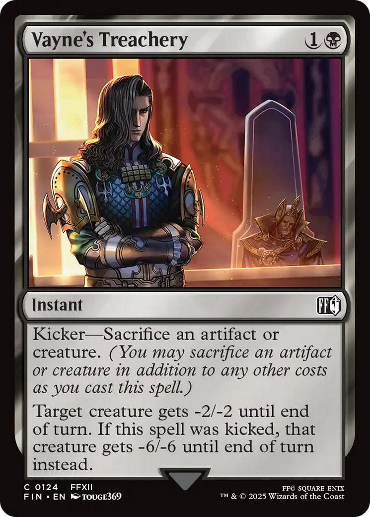 Vayne's Treachery [FINAL FANTASY] | Cards and Coasters CA