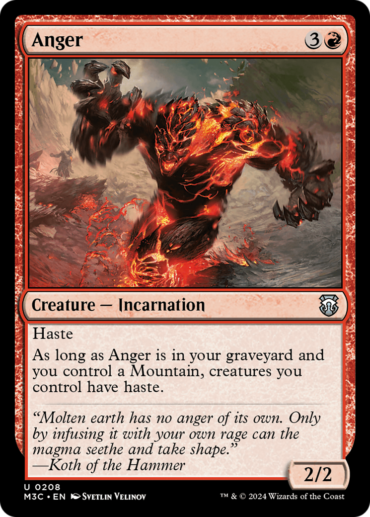 Anger [Modern Horizons 3 Commander] | Cards and Coasters CA