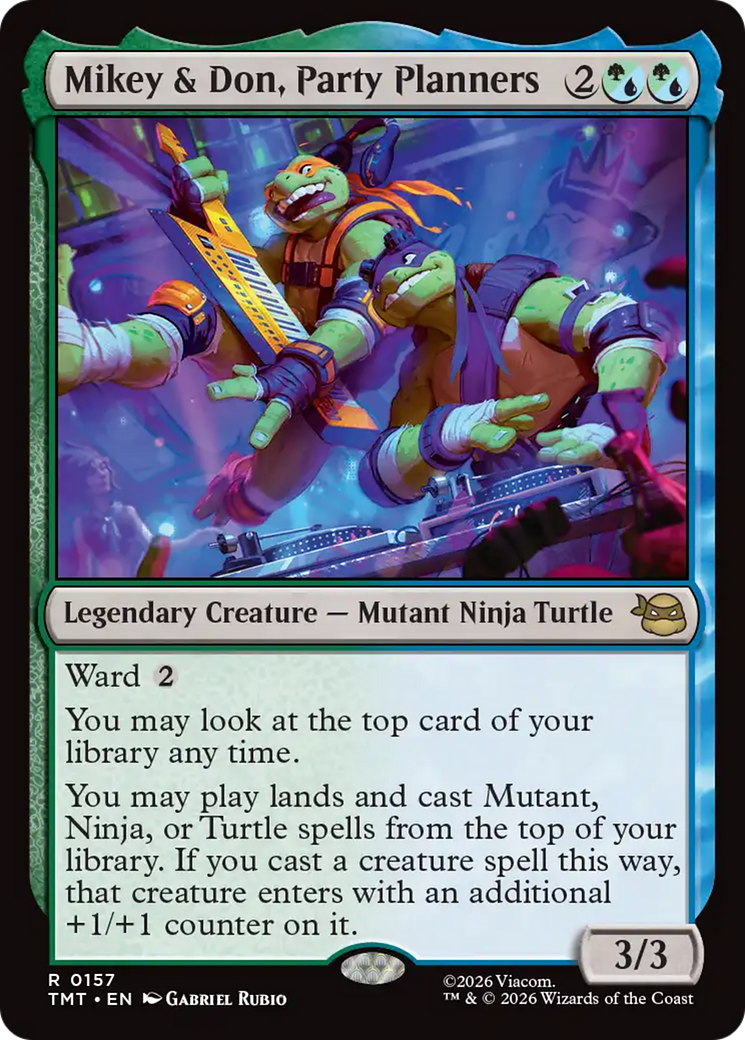 Mikey & Don, Party Planners [Teenage Mutant Ninja Turtles] | Cards and Coasters CA