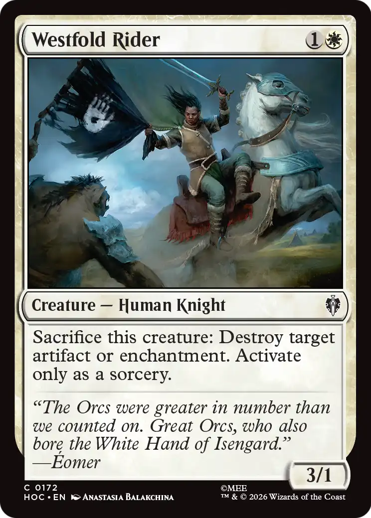 Westfold Rider [The Hobbit: Eternal-Legal] | Cards and Coasters CA