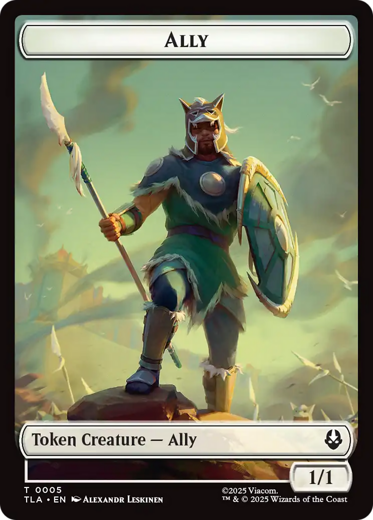 Ally (0005) // Soldier (0002) Double-Sided Token [Avatar: The Last Airbender Tokens] | Cards and Coasters CA