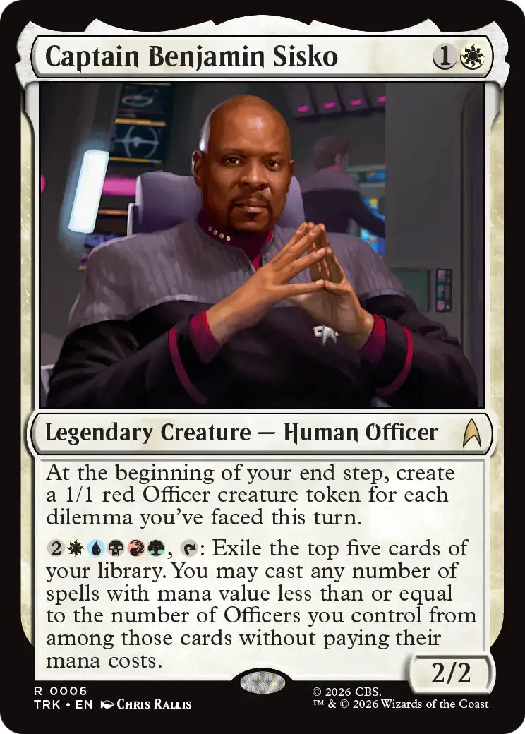 Captain Benjamin Sisko [Star Trek] | Cards and Coasters CA