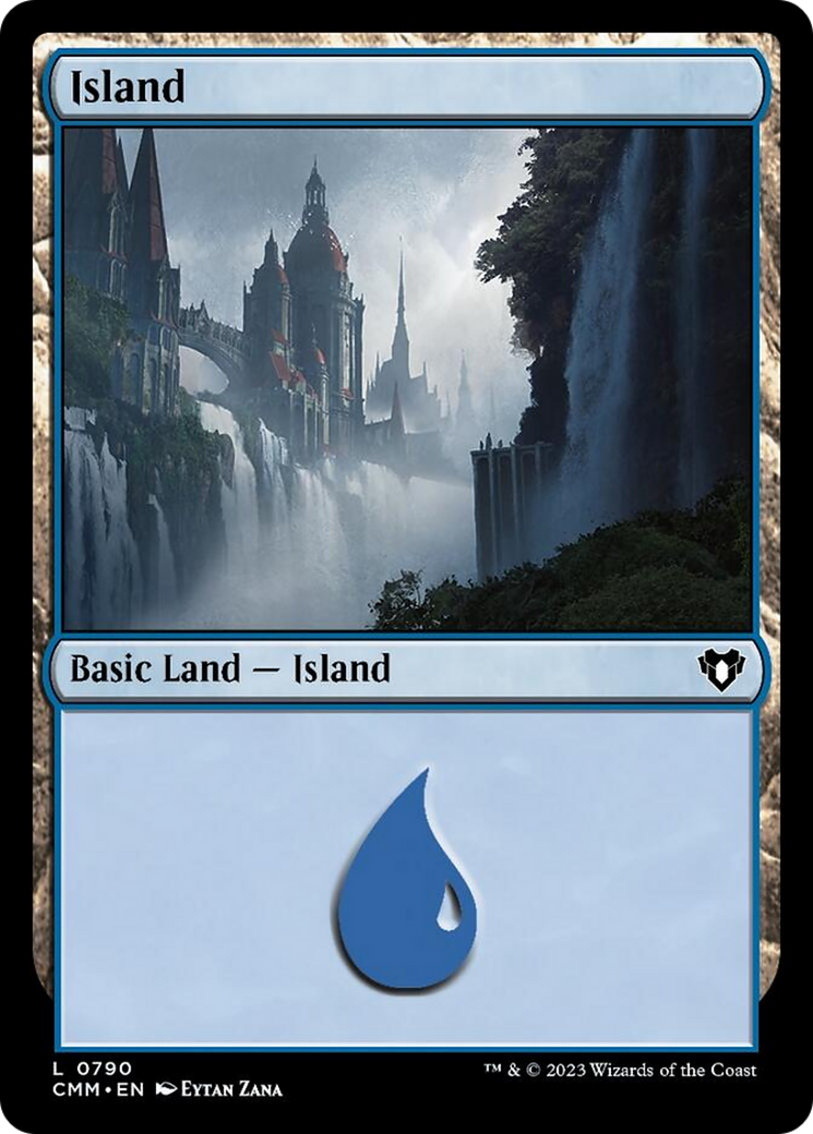 Island (790) [Commander Masters] | Cards and Coasters CA