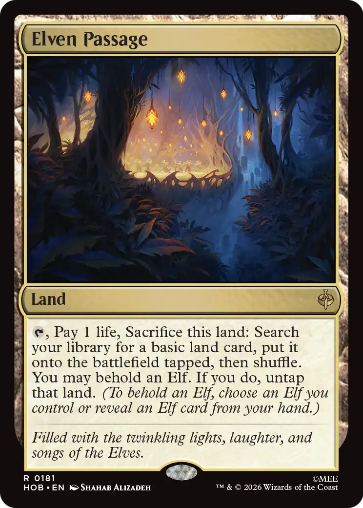 Elven Passage [The Hobbit] | Cards and Coasters CA