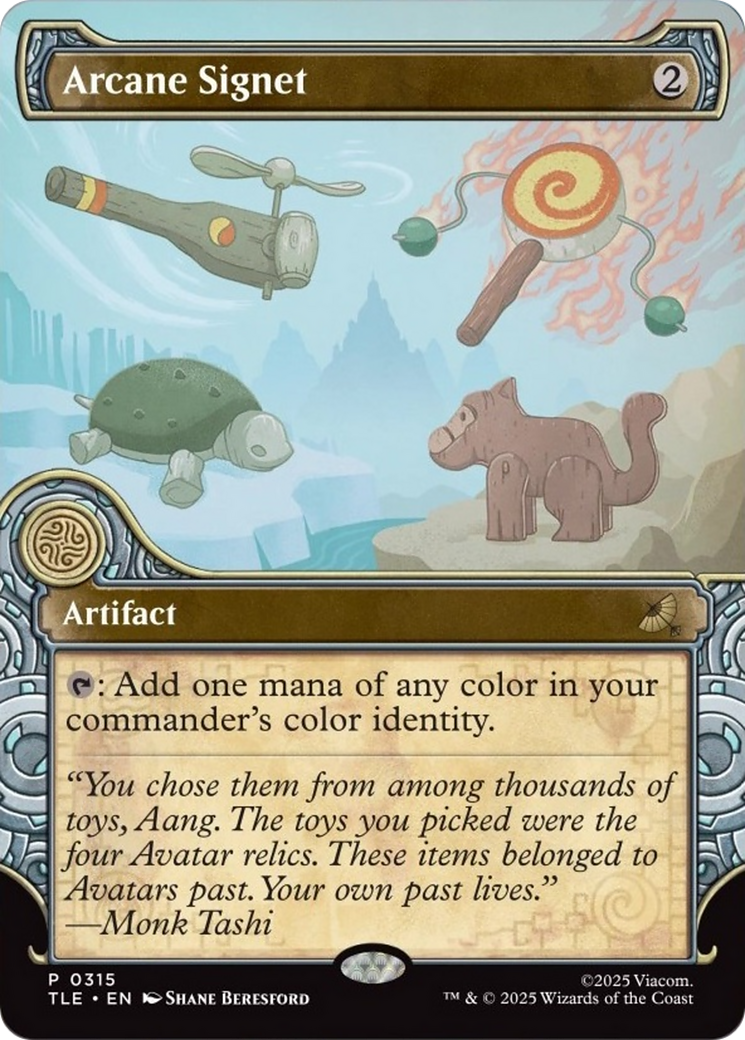 Arcane Signet (Showcase) [Avatar: The Last Airbender: Eternal-Legal] | Cards and Coasters CA