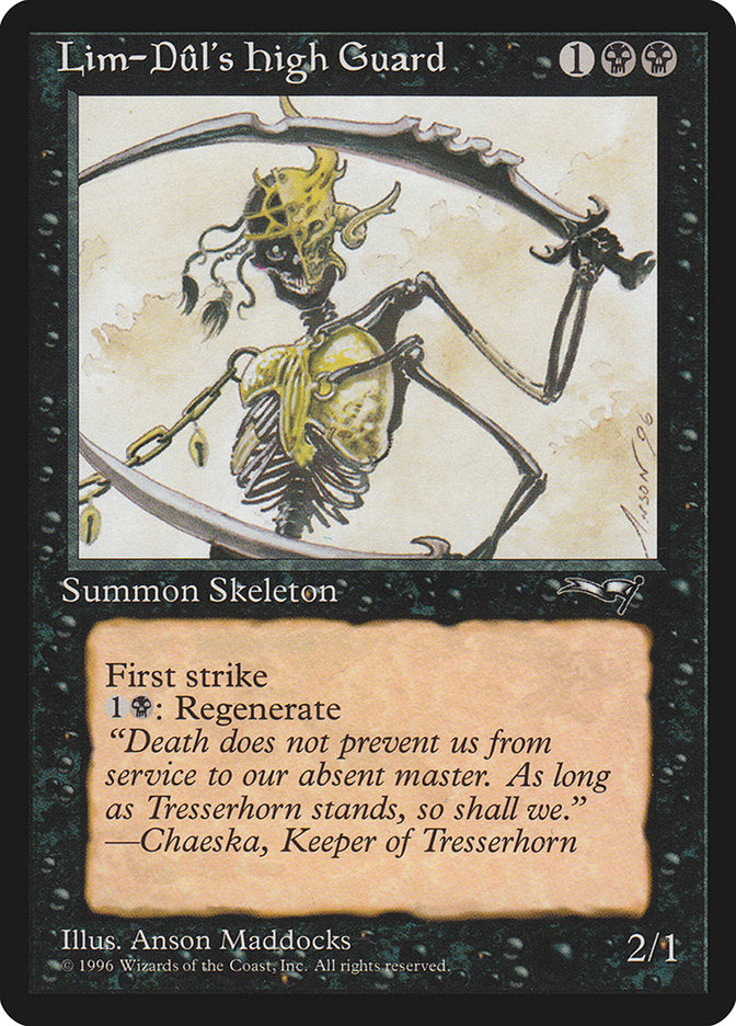 Lim-Dul's High Guard (Holding Sword) [Alliances] | Cards and Coasters CA