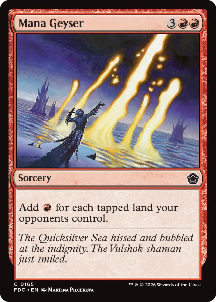 Mana Geyser [Foundations Commander] | Cards and Coasters CA