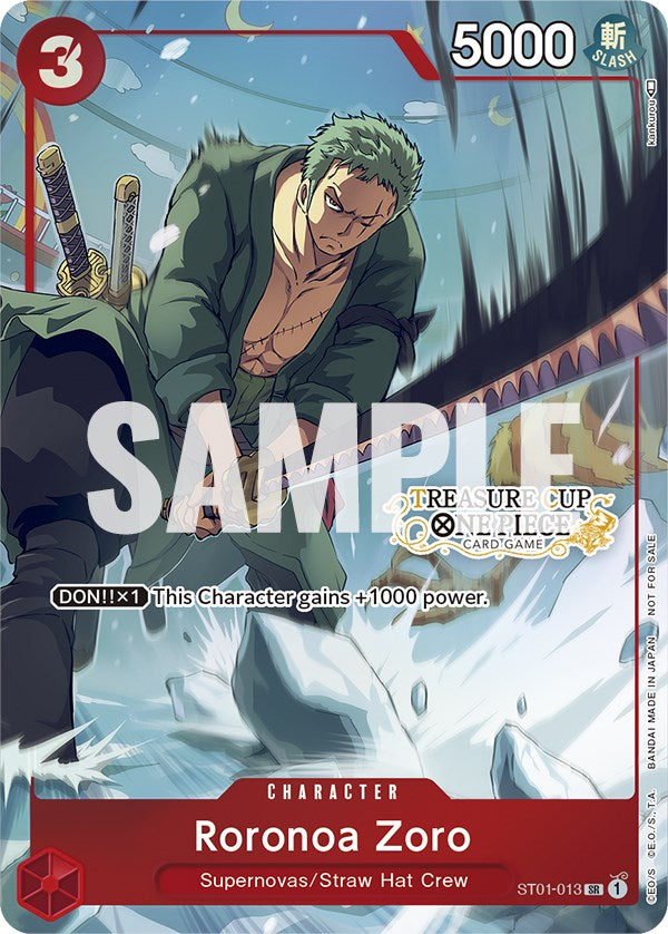 Roronoa Zoro (Treasure Cup) [One Piece Promotion Cards] | Cards and Coasters CA