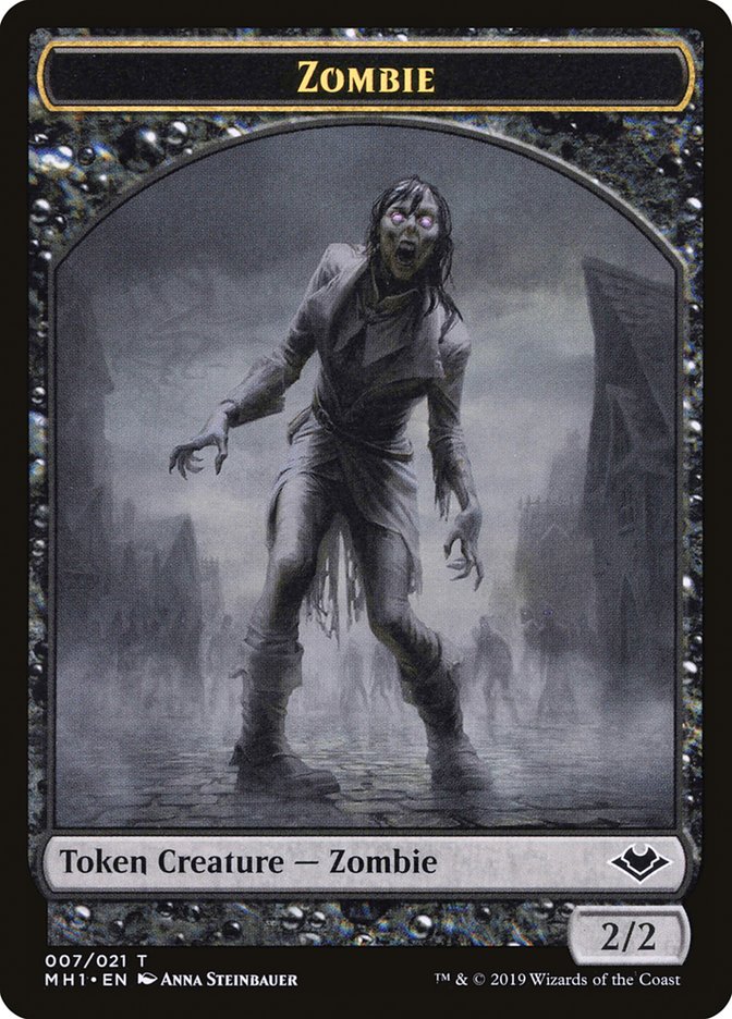 Zombie Token [Modern Horizons Tokens] | Cards and Coasters CA
