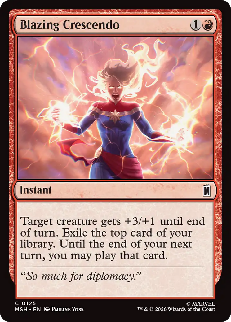 Blazing Crescendo [Marvel Super Heroes] | Cards and Coasters CA